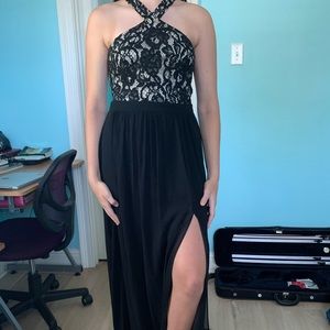 Lulus black/cream dress